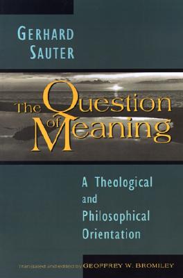 QUESTION OF MEANING BY SAUTER GERHARD AUTHOR Paperback 01 1959