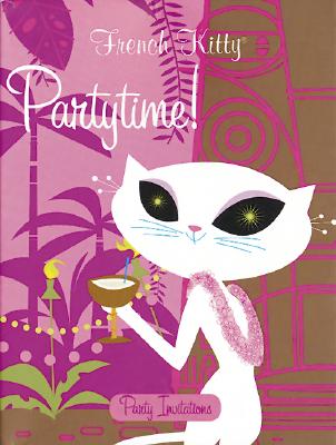French Kitty in Oui, Oui, Waikiki Party Invitations: An Abrams Notefolio