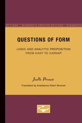 Questions of Form (Minnesota Archive Editions)