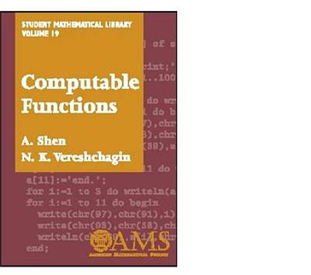 Computable Functions (Student Mathematical Library, Vol. 19)