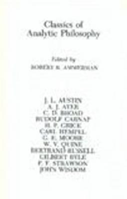 Image for Classics of Analytic Philosophy Classics of Analytic Philosophy