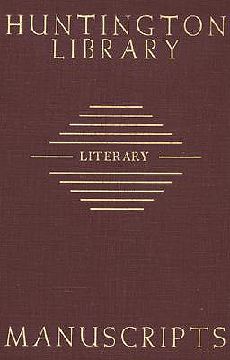 Guide to Literary Manuscripts in the Huntington Library