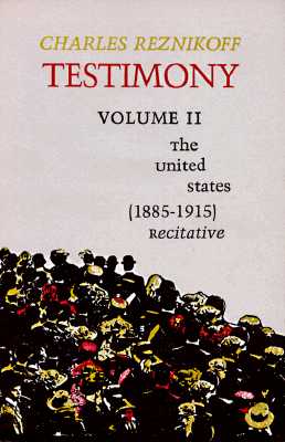 Image for Testimony: The United States 1885-1915: 002