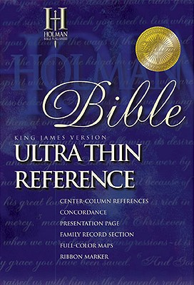KJV Ultrathin Reference Bible, Burgundy Genuine Leather