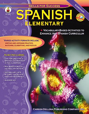 Image for Skills for Success Spanish Elementary Workbook?Grades K-5 Vocabulary Building Exercises and Activities for Kids, Homeschool or Classroom Use (128 pgs)
