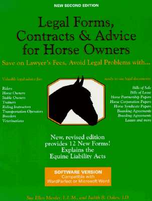 Legal Forms, Contracts, and Advice for Horse Owners