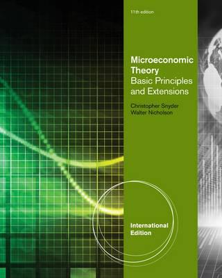 Microeconomic Theory: Basic Principles and Extensions.