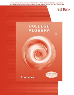 College Algebra 9e Test Bank