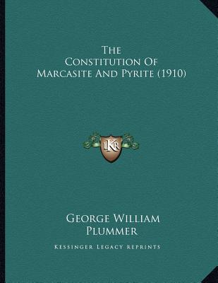 The Constitution Of Marcasite And Pyrite (1910)