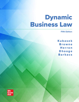 CUS Dynamic Business Law: The Essentials, Print Edition