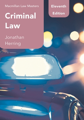 Criminal Law (Macmillan Law Masters)