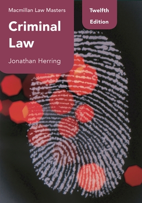 Criminal Law (Macmillan Law Masters)