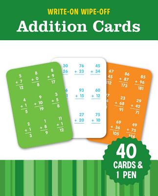Image for Write-On Wipe-Off Addition Cards: 40 cards and 1 pen