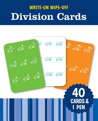 Image for Write-On Wipe-Off Division Cards: 40 cards and 1 pen