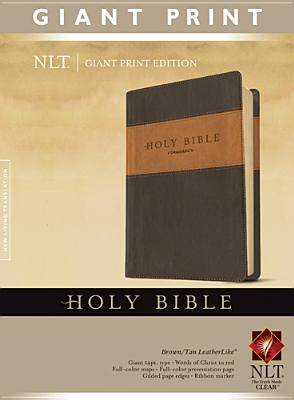 Image for Giant Print NLT (Red Letter, Brown/Tan)