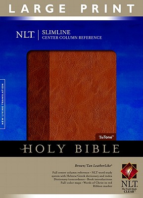 Image for Slimline Reference Bible NLT, Large Print, TuTone Center Column Reference edition