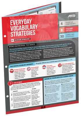 Image for Everyday Vocabulary Strategies (Quick Reference Guide) Everyday Vocabulary Strategies (Quick Reference Guide)