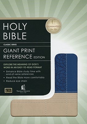 Holy Bible: King James Version Sapphire Blue / Tuscany LeatherSoft Personal Size Giant Print (Classic Series)