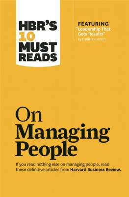 HBR's 10 Must Reads On Managing People