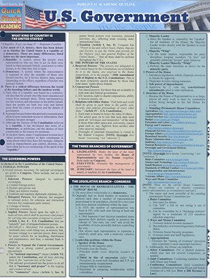 Image for U.S. GOVERNMENT QUICK STUDY