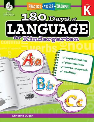 Shell Education 180 Days of Language for Kindergarten (180 Days of Practice)
