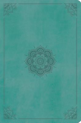 Holy Bible: English Standard Version, Value Compact Bible, Trutone Turquoise, Emblem Design