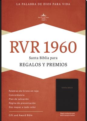 Santa Biblia: Reina-valera 1960 para regalos y pemios negro imitacin piel (Spanish Edition)