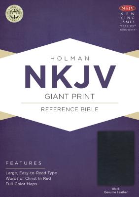 Image for NKJV Giant Print Reference Bible, Black Genuine Leather
