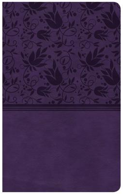 CSB Ultrathin Reference Bible, Purple Leathertouch, Indexed