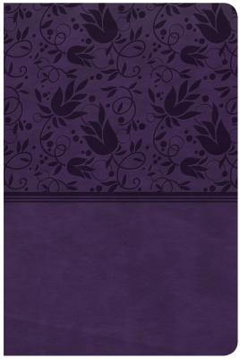 Image for CSB Large Print Personal Size Reference Bible, Purple LeatherTouch