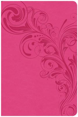 Image for CSB Large Print Personal Size Reference Bible, Pink LeatherTouch