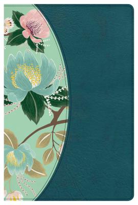 Image for "''The CSB Study Bible for Women, Teal Flowers LeatherTouch, Thumb-Indexed''"