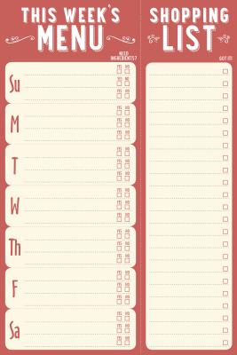 This Week's Menu Daily Planner and Note Pad (60 sheets)