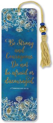 Image for Be Strong and Courageous Beaded Bookmark