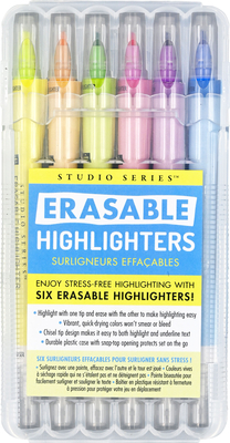 PETER PAUPER PRESS Studio Series Erasable Highlighters (set of 6)