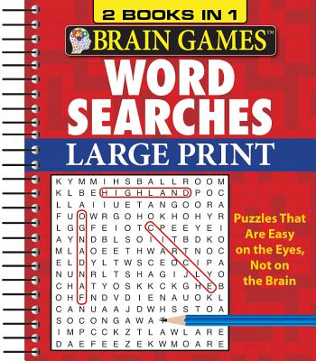 Brain Games - 2 Books in 1 - Word Searches (Large Print)
