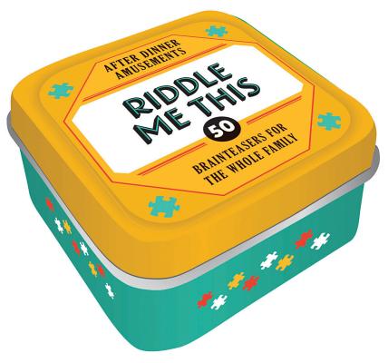 Image for After Dinner Amusements: Riddle Me This: 50 Brainteasers for the Whole Family (Family Friendly Trivia Card Game, Portable Camping and Holiday Games)