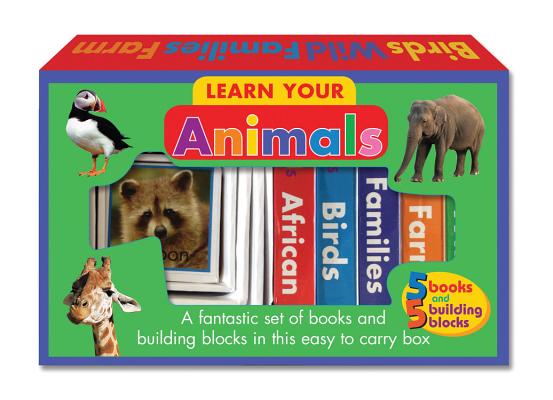Learn Your Animals: A fantastic set of books and building blocks in this easy to carry box (Books and Blocks)