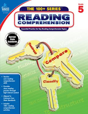Carson Dellosa The 100 Series Reading Comprehension 5th Grade Workbook, Nonfiction and Fiction Passages With Vocabulary Practice, Classroom or Homeschool Curriculum (Volume 19)