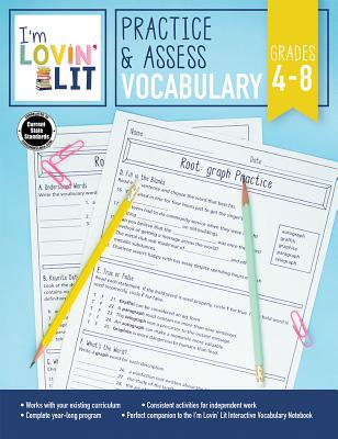 Image for I'm Lovin' Lit ? Practice & Assess: Vocabulary Workbook for Grades 4?8, Ages 9?14