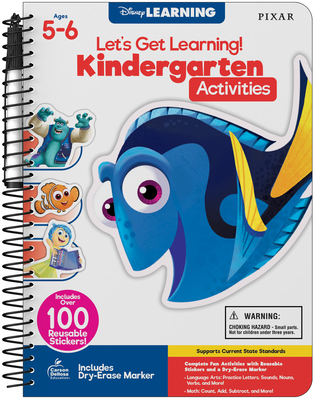 Image for Disney Learning Let's Get learning! Kindergarten Activity Book, Wipe Clean Workbook With Math, Letters, Handwriting, Addition & Subtraction Activities, Reusable Sticker Book for Kindergarteners Disney Learning Let's Get learning! Kindergarten Activity Book, Wipe Clean Workbook With Math, Letters, Handwriting, Addition & Subtraction Activities, Reusable Sticker Book for Kindergarteners