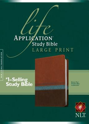 Image for "NLT Life Application Study Bible, Large Print TuTone Brown/Tan/Heather Blue Leatherlike"