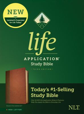 Image for Tyndale NLT Life Application Study Bible, Third Edition (Red Letter, LeatherLike, Brown/Mahogany) NLT Bible with Updated Study Notes and Features, Full Text New Living Translation