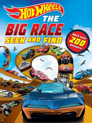 Hot Wheels: The Big Race Seek and Find: 100% Officially Licensed by Mattel, Over 200 Stickers, Perfect for Car Rides for Kids Ages 4 to 8 Years Old