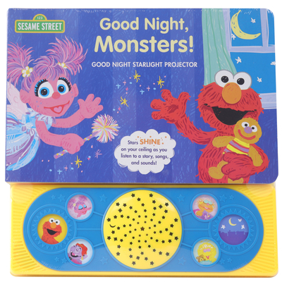 Sesame Street Elmo, Abby Cadabby, Big Bird, and More! Good Night, Monsters! Good Night Starlight Projector Sound Book Perfect Bedtime Story PI Kids