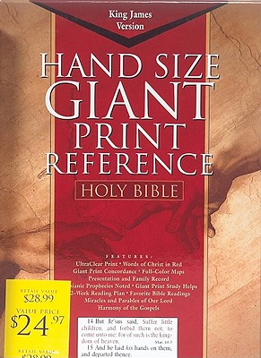 KJV Giant Print Reference Bible, Black Bonded Leather (King James Version)