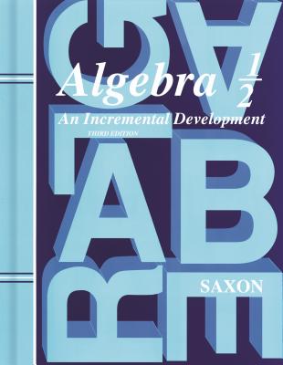 Image for Saxon Algebra 1/2, 3rd Edition, Student Book