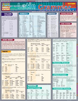 Image for Latin Grammar (Quick Study Academic)