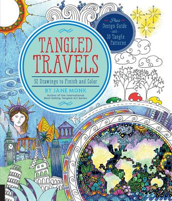 Image for Tangled Travels: 52 Drawings to Finish and Color (Tangled Color and Draw)