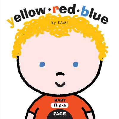 Yellow, red, blue Baby flip-a-face